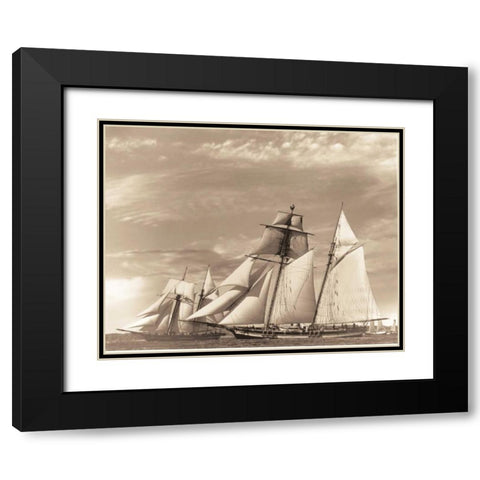 Maiden Voyage II Black Modern Wood Framed Art Print with Double Matting by Stevens, David