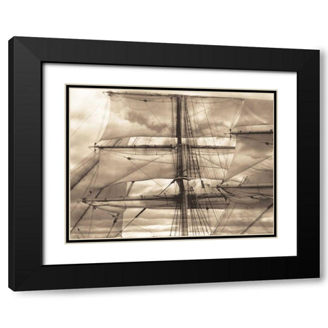 Nautical Dream II Black Modern Wood Framed Art Print with Double Matting by Stevens, David