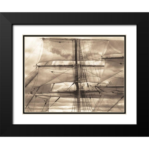 Nautical Dream II Black Modern Wood Framed Art Print with Double Matting by Stevens, David