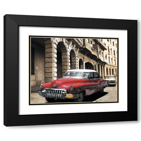 Cuban Cars I Black Modern Wood Framed Art Print with Double Matting by Groth, C.J.