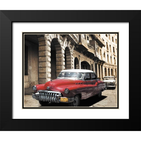 Cuban Cars I Black Modern Wood Framed Art Print with Double Matting by Groth, C.J.