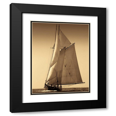 Under Sail I Black Modern Wood Framed Art Print with Double Matting by LeBlanc, Frederick J.