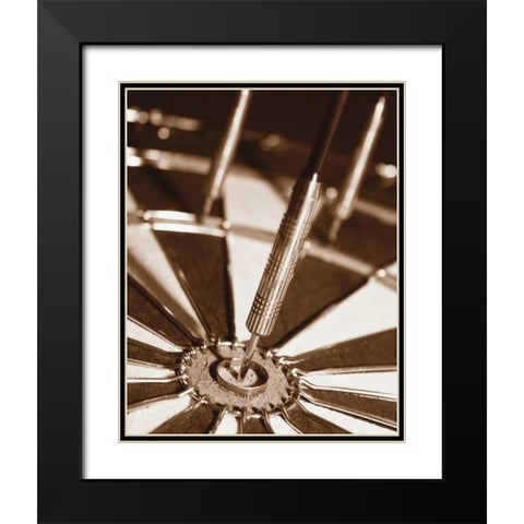 Darts Black Modern Wood Framed Art Print with Double Matting by Maihara/Watt, Jeff/Boyce