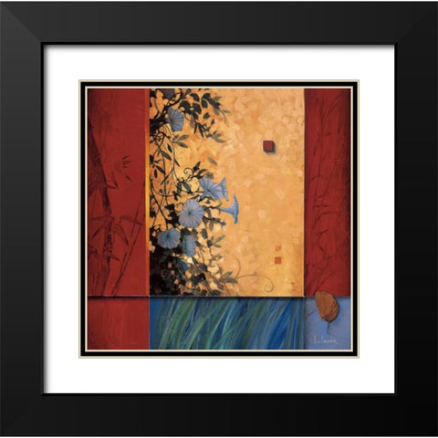 Artists Garden Black Modern Wood Framed Art Print with Double Matting by Li-Leger, Don