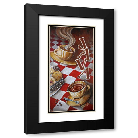 Java Moment Black Modern Wood Framed Art Print with Double Matting by Grundy, Stephen