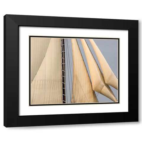 Windward II Black Modern Wood Framed Art Print with Double Matting by LeBlanc, Frederick J.