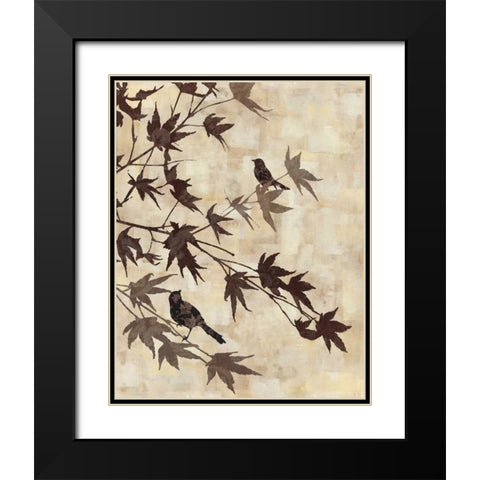 Maple Chorus I Black Modern Wood Framed Art Print with Double Matting by Mallett, Keith