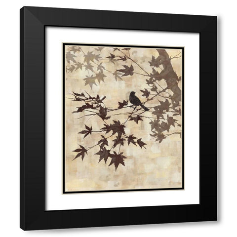 Maple Chorus II Black Modern Wood Framed Art Print with Double Matting by Mallett, Keith