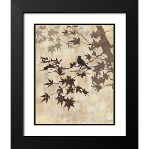 Maple Chorus II Black Modern Wood Framed Art Print with Double Matting by Mallett, Keith