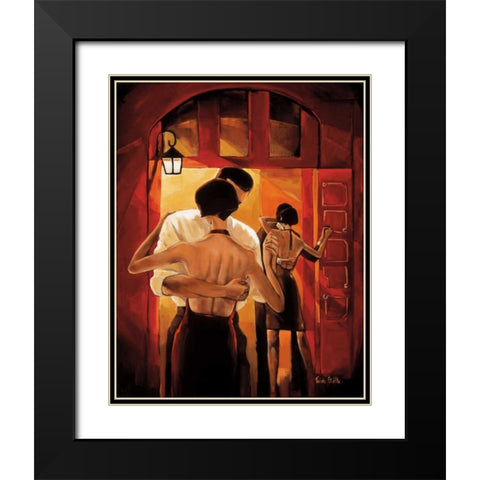 Tango Shop I Black Modern Wood Framed Art Print with Double Matting by Biddle, Trish