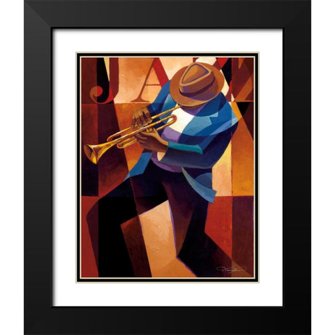 Swing Black Modern Wood Framed Art Print with Double Matting by Mallett, Keith