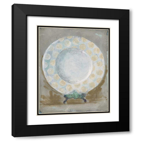 Dinner Plate III Black Modern Wood Framed Art Print with Double Matting by Stajan-Ferkul, Andrea