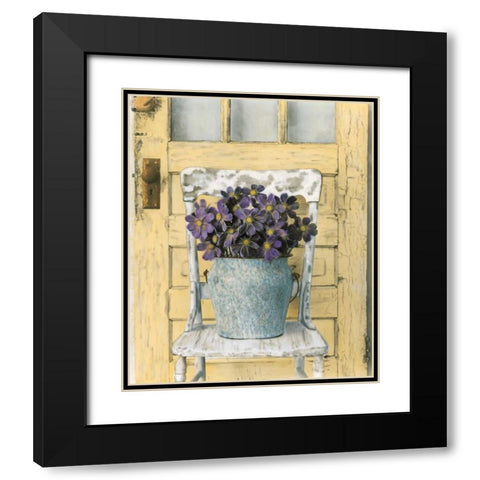 Cottage Bouquet I Black Modern Wood Framed Art Print with Double Matting by Atria, Cristin