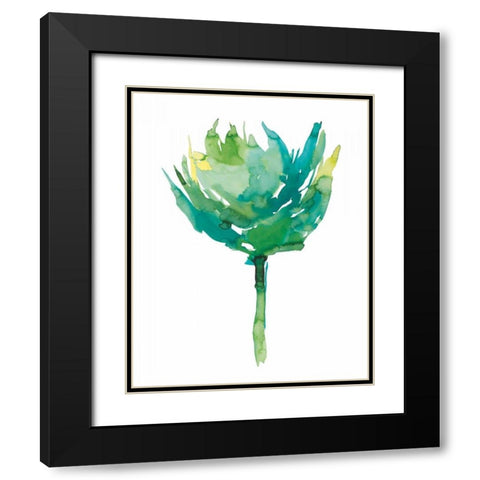 Aria I Black Modern Wood Framed Art Print with Double Matting by Meyers, Rebecca
