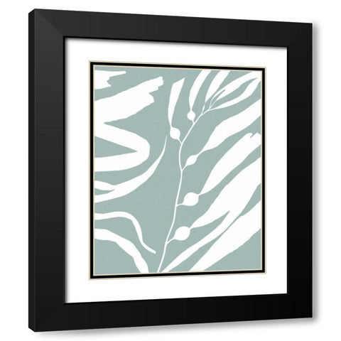 Seagrass II Black Modern Wood Framed Art Print with Double Matting by Berg, Sabine
