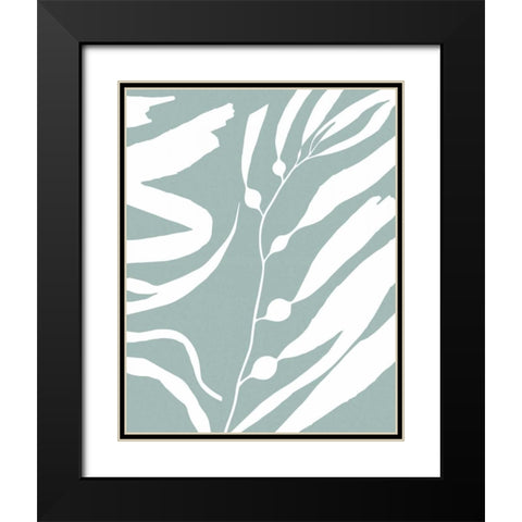 Seagrass II Black Modern Wood Framed Art Print with Double Matting by Berg, Sabine
