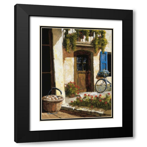 Back From the Market Black Modern Wood Framed Art Print with Double Matting by Archambault, Gilles