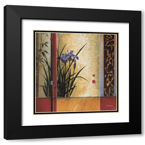 Garden Gateway Black Modern Wood Framed Art Print with Double Matting by Li-Leger, Don