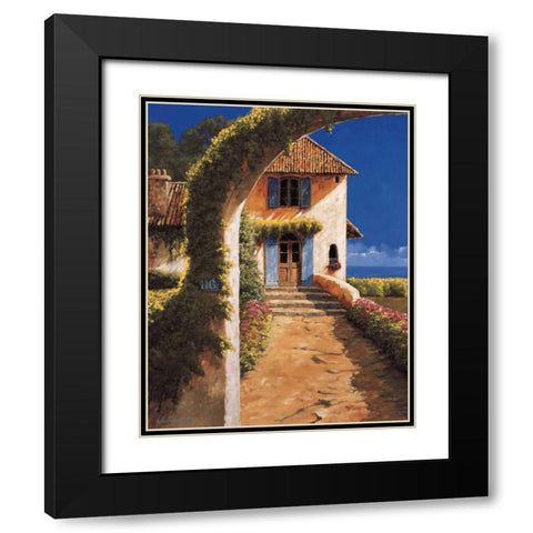 Welcoming Black Modern Wood Framed Art Print with Double Matting by Archambault, Gilles