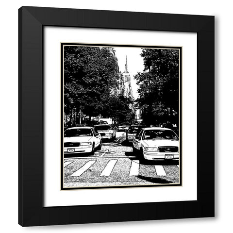 New York Minute I Black Modern Wood Framed Art Print with Double Matting by Maihara/Watt, Jeff/Boyce
