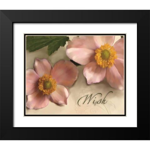 Wish Black Modern Wood Framed Art Print with Double Matting by Tanner, Jan