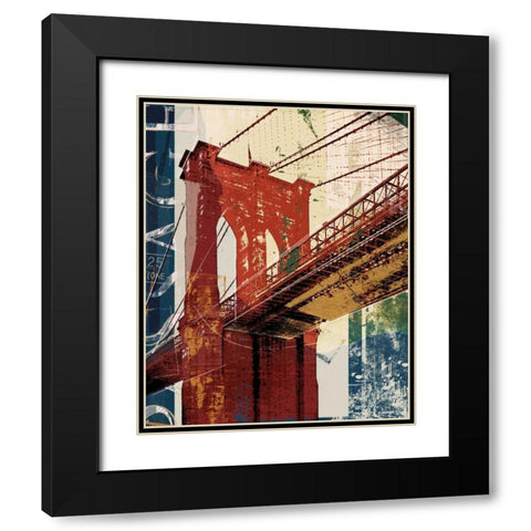 Into Manhattan II Black Modern Wood Framed Art Print with Double Matting by NOAH