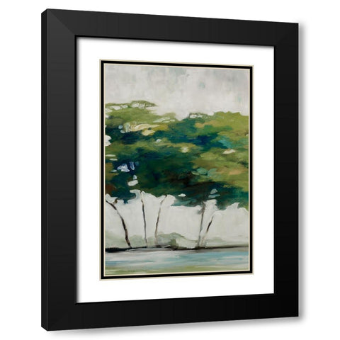 Late Summer Trees II Black Modern Wood Framed Art Print with Double Matting by Ellens, Jacqueline
