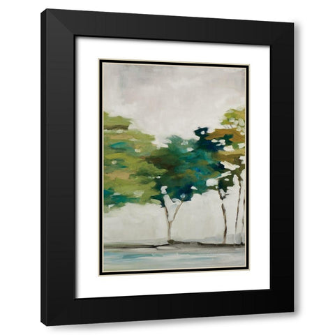 Late Summer Trees III Black Modern Wood Framed Art Print with Double Matting by Ellens, Jacqueline