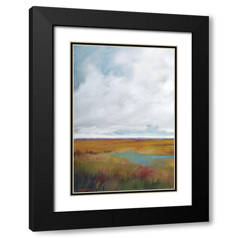 Sunset Over The Marsh I Black Modern Wood Framed Art Print with Double Matting by Jackson, Victoria