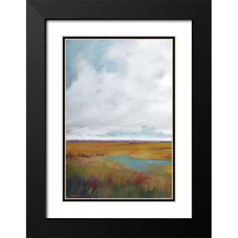 Sunset Over The Marsh I Black Modern Wood Framed Art Print with Double Matting by Jackson, Victoria