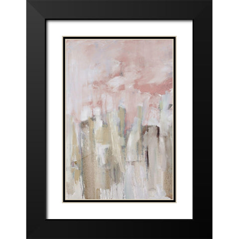 Spring Splash I Black Modern Wood Framed Art Print with Double Matting by Ellens, Jacqueline