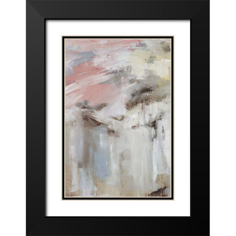 Spring Splash II Black Modern Wood Framed Art Print with Double Matting by Ellens, Jacqueline