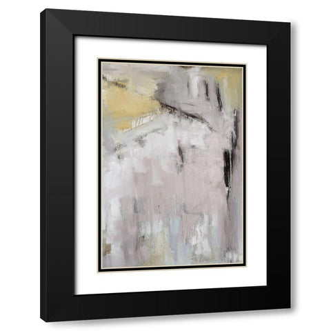 Spring Splash III Black Modern Wood Framed Art Print with Double Matting by Ellens, Jacqueline
