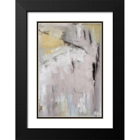 Spring Splash III Black Modern Wood Framed Art Print with Double Matting by Ellens, Jacqueline