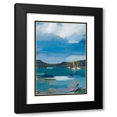 Coastal Display II Black Modern Wood Framed Art Print with Double Matting by Fitsimmons, A