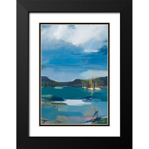 Coastal Display II Black Modern Wood Framed Art Print with Double Matting by Fitsimmons, A