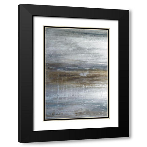 Mirage A Black Modern Wood Framed Art Print with Double Matting by Fontaine, Stephane