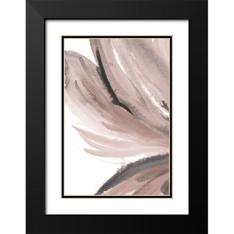 Pretty in Pink I Black Modern Wood Framed Art Print with Double Matting by Meyers, Rebecca