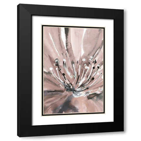 Pretty in Pink II Black Modern Wood Framed Art Print with Double Matting by Meyers, Rebecca