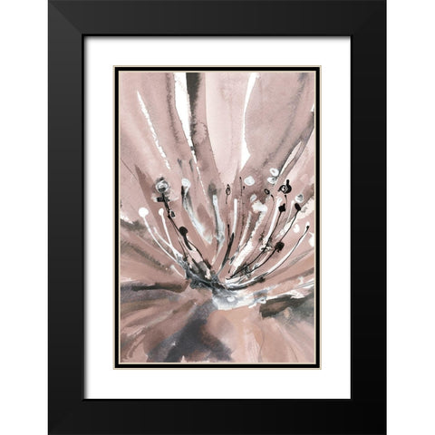 Pretty in Pink II Black Modern Wood Framed Art Print with Double Matting by Meyers, Rebecca