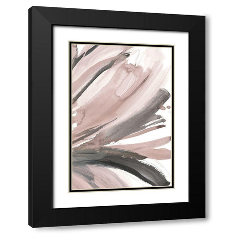 Pretty in Pink III Black Modern Wood Framed Art Print with Double Matting by Meyers, Rebecca