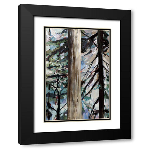 Whispering of the Branches III Black Modern Wood Framed Art Print with Double Matting by Meyers, Rebecca