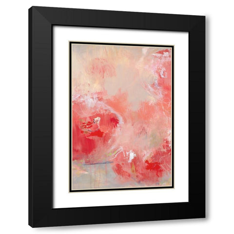 At First Blush II Black Modern Wood Framed Art Print with Double Matting by Cole, Macy