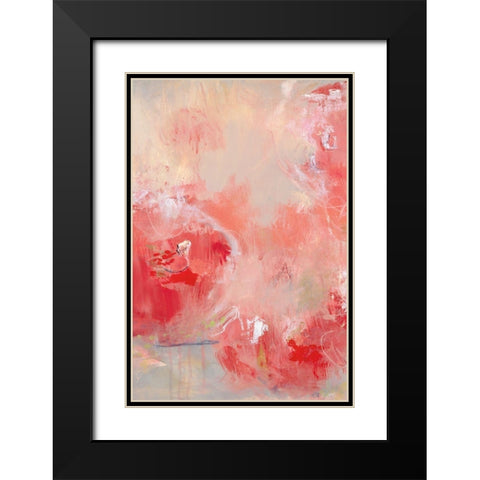 At First Blush II Black Modern Wood Framed Art Print with Double Matting by Cole, Macy