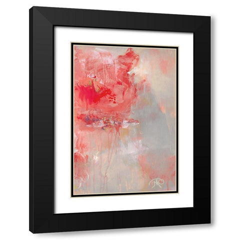 At First Blush III Black Modern Wood Framed Art Print with Double Matting by Cole, Macy