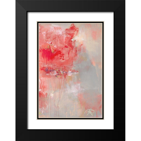 At First Blush III Black Modern Wood Framed Art Print with Double Matting by Cole, Macy