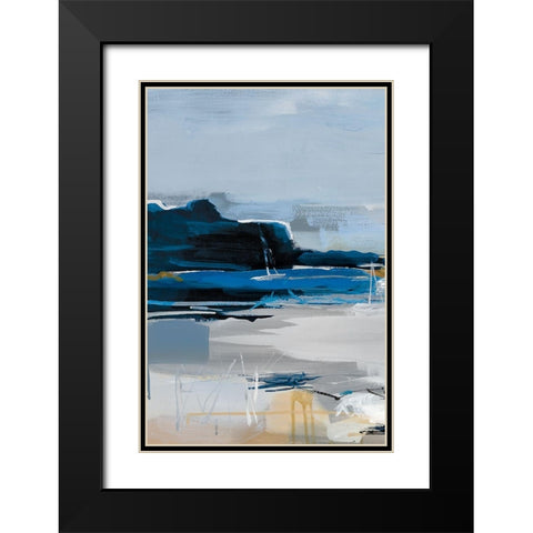 Land and Sea I Black Modern Wood Framed Art Print with Double Matting by Fitzsimmons, A.
