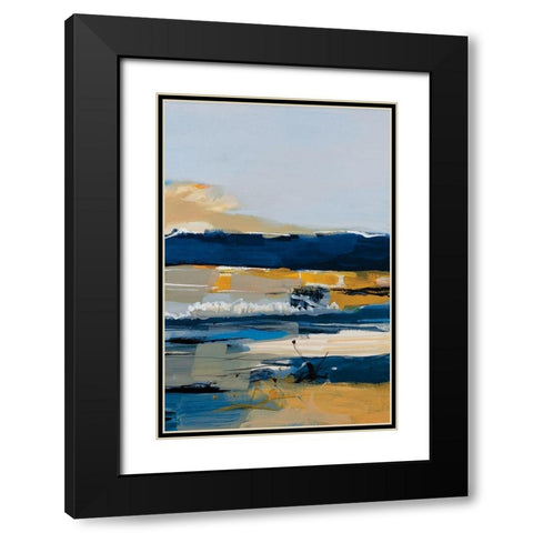 Land and Sea III Black Modern Wood Framed Art Print with Double Matting by Fitzsimmons, A.