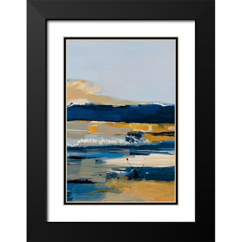 Land and Sea III Black Modern Wood Framed Art Print with Double Matting by Fitzsimmons, A.