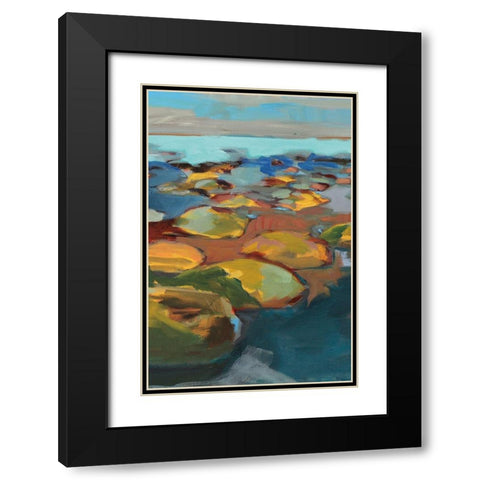 Navigating Obstacles II Black Modern Wood Framed Art Print with Double Matting by Harwood, Jennifer